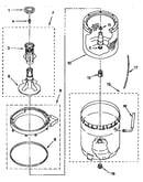 Agitator, basket and tub parts