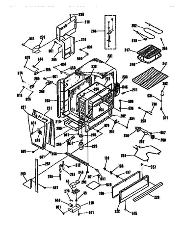 Oven body section
