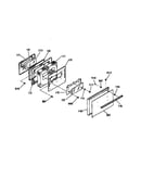 Oven door section
