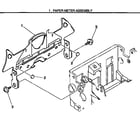 Brother AX-310 paper meter assembly diagram