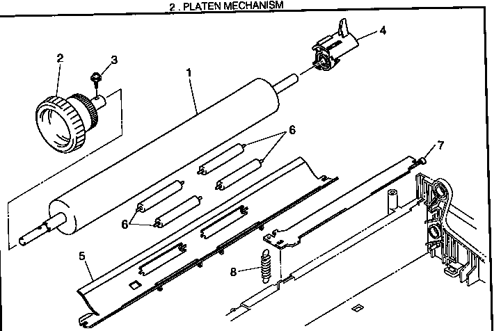 Platen mechanism
