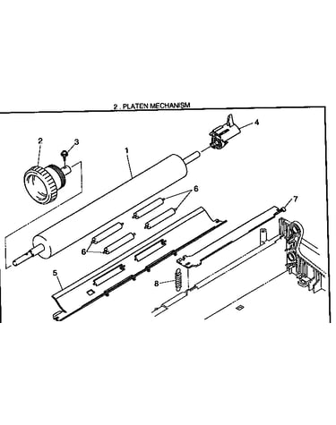 Platen mechanism