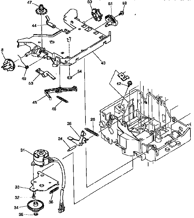 Ribbon motor assembly
