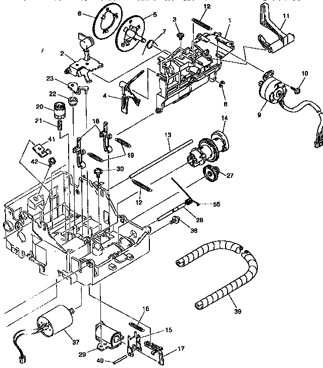 Daisy wheel motor assembly