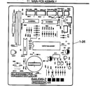Brother AX-310 main pcb assembly diagram