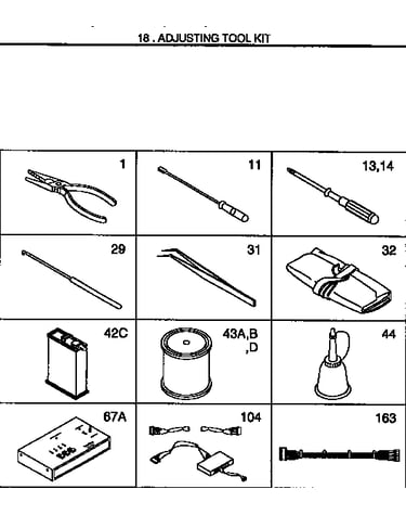 Adjusting tool kit
