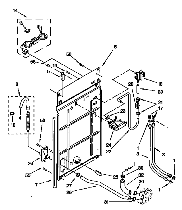 Rear panel parts