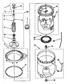 Agitator,basket and tub