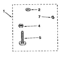Kenmore 11091587400 miscellaneous hardware diagram
