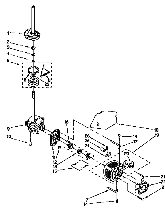 Motor and pump