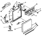 Kenmore 6651664991 frame and console diagram
