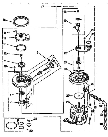 Pump and motor