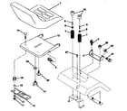 Craftsman 917257661 seat assembly diagram
