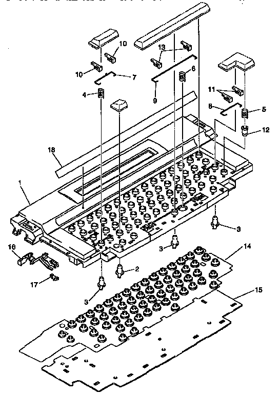 KEYBOARD MECHANISM (USA TYPE RETURN KEY)