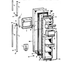 Kenmore 3639527880 freezer door diagram
