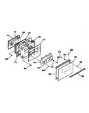 Oven door section