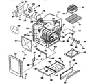 Kenmore 9113654090 oven body section diagram