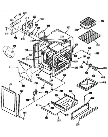 Oven body section