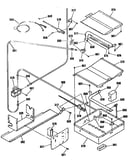 Broiler and oven burner section