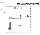 Kenmore 11092591210 miscellaneous parts diagram