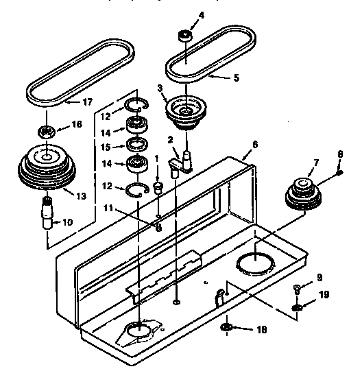 Pulley assembly with guard