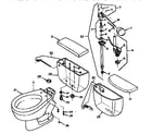 Universal Rundle 4037/5509-388 ALMOND replacement parts diagram