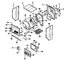 Kenmore 41799395810 dryer, cabinet, drum, heater diagram