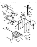 Washer-cabinet, top panel, base