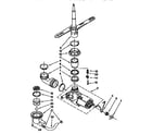 Whirlpool DU8400XB1 pump and spray arm diagram