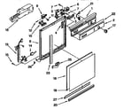 Whirlpool DU8700XB1 frame and console diagram