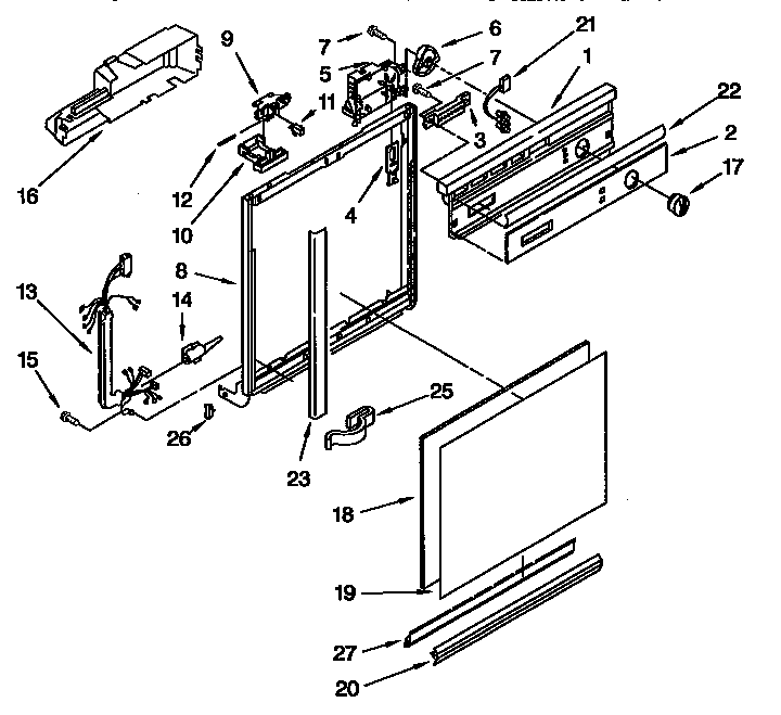 Frame and console