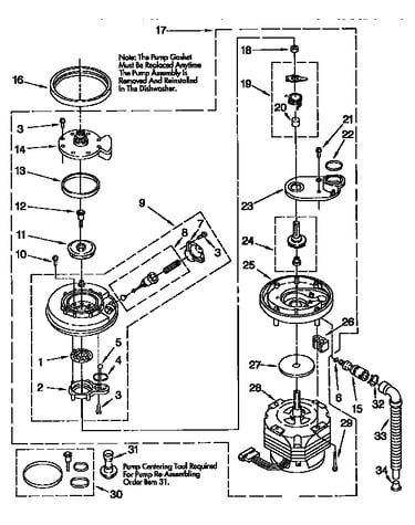 Pump and motor