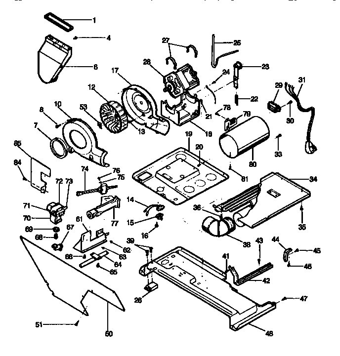 Blower and base