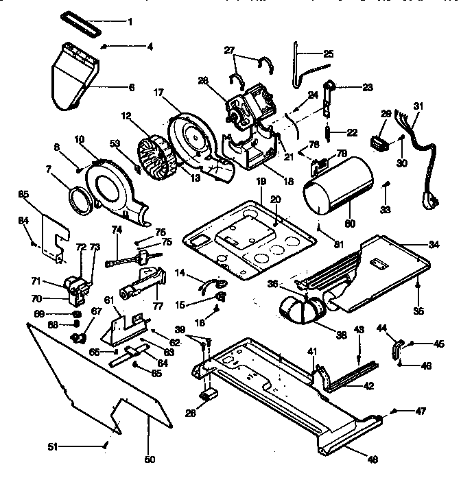Blower and base