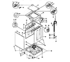 Kenmore 41799375110 top and cabinet diagram