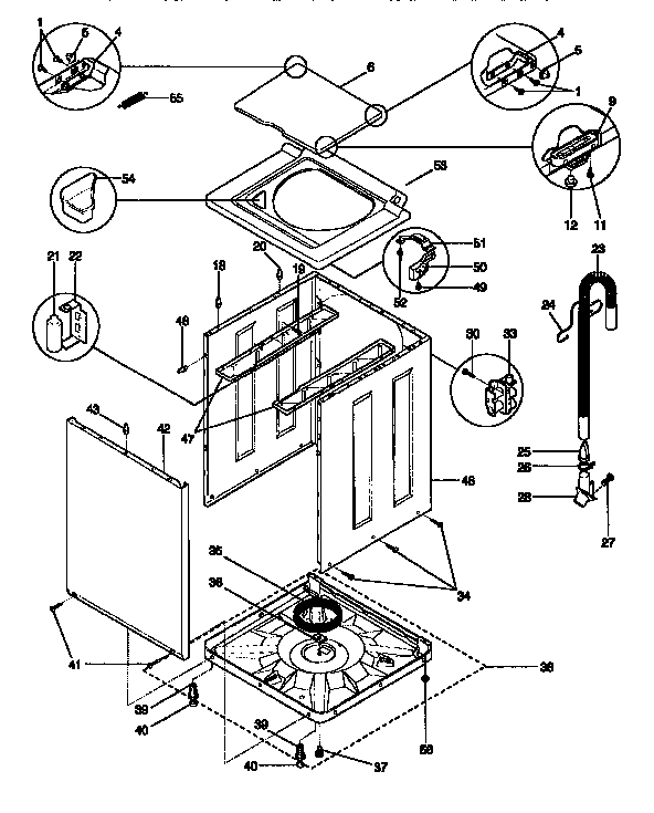 Top and cabinet