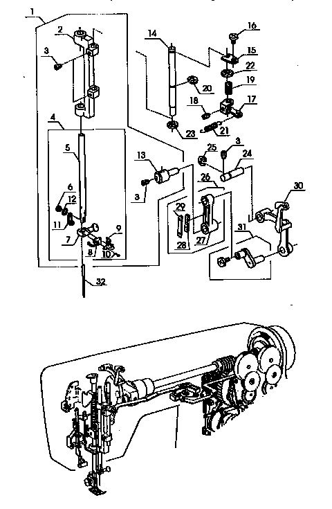Zigzag guide assembly
