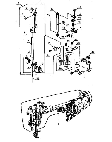 Zigzag guide assembly
