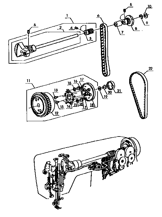 Upper shaft assembly