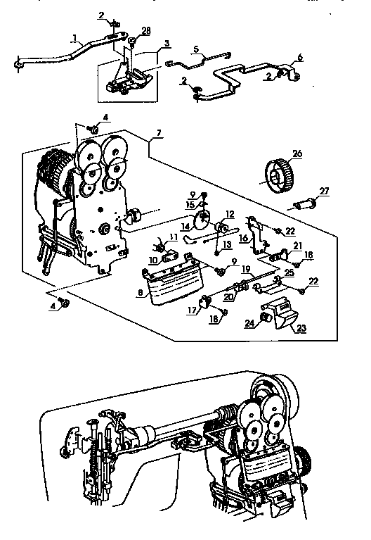 Zigzag guide assembly