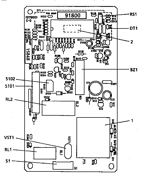 POWER AND CONTROL CIRCUIT BOARD