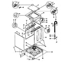Kenmore 41799390820 top and cabinet diagram