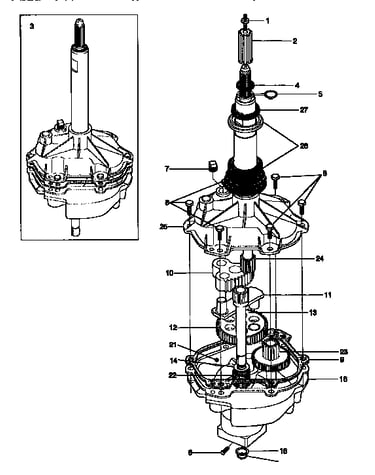 Gearcase/transmission