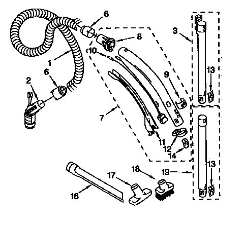 Hose and attachment