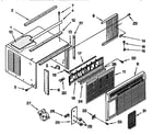Kenmore 1069750550 cabinet diagram
