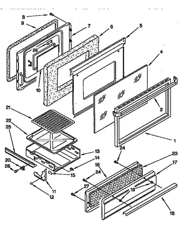 Door and broiler