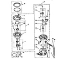 KitchenAid KUDP23HB0 pump and motor diagram