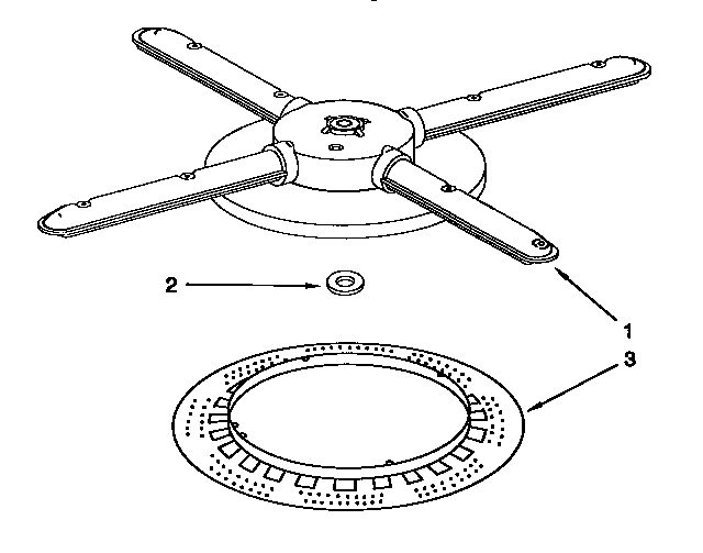 Lower washarm and strainer