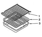 Whirlpool SF367PEYB2 oven rack diagram