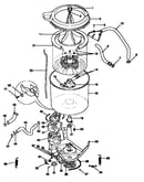Tub, basket, and agitator